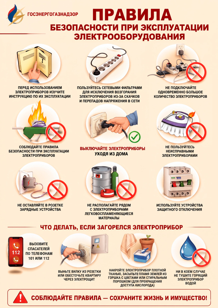 Памятка Правила безопасности при эксплуатации электрооборудования.jpg